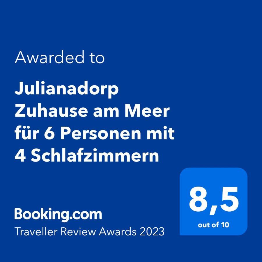 Julianadorp Zuhause Am Meer Fuer 6 Personen Mit 4 Schlafzimmern Eksteriør bilde